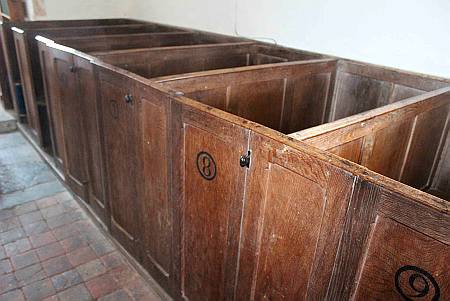 Raddington - Detail of Box Pews